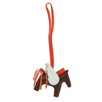 Exclusive Hermes Milo Lambskin Grigri Rodeo Pegase Horse Bag Charm PM — Side View