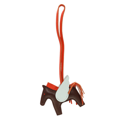 Exclusive Hermes Milo Lambskin Grigri Rodeo Pegase Horse Bag Charm PM — Front View