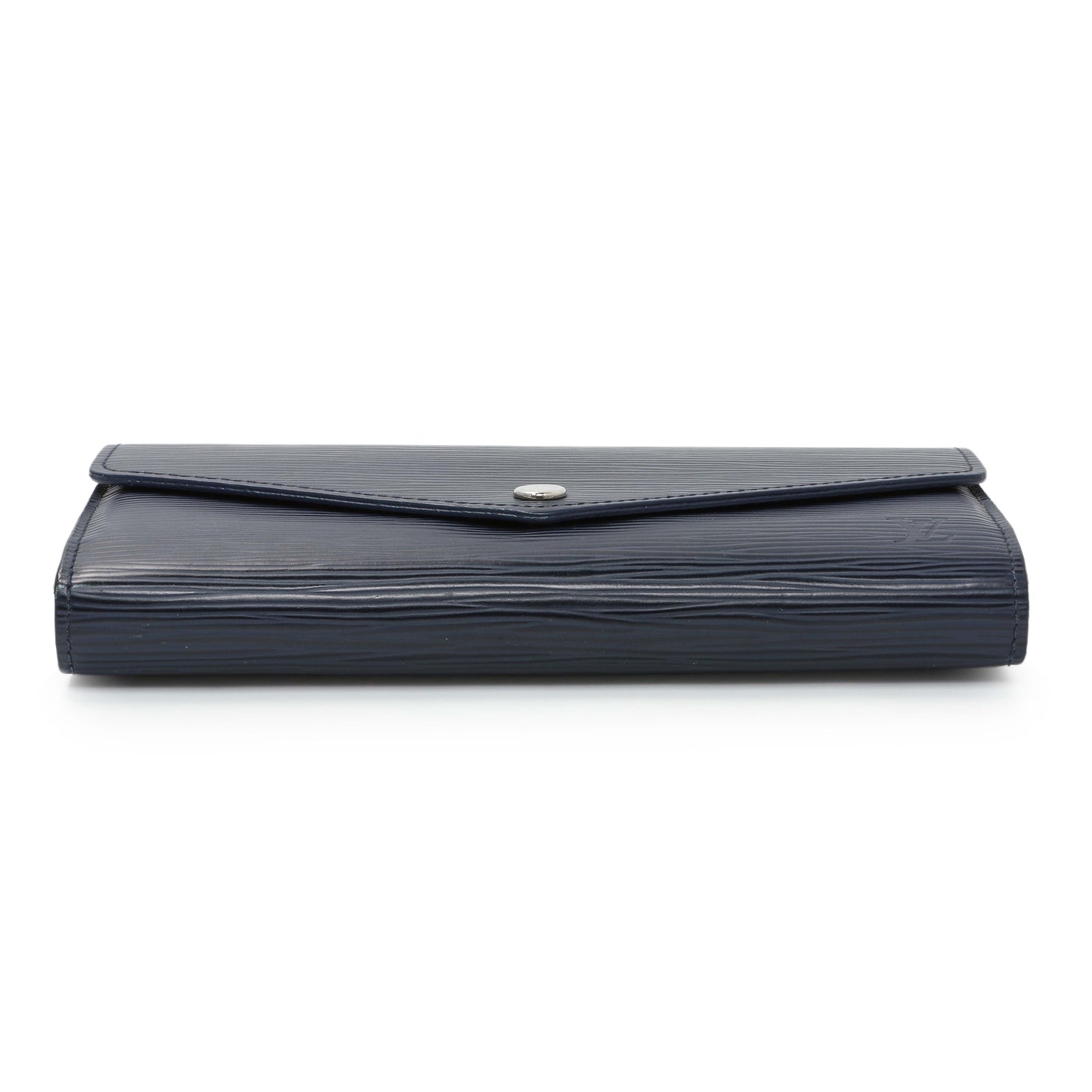 Exclusive Louis Vuitton Blue Epi Sarah Wallet — Back View