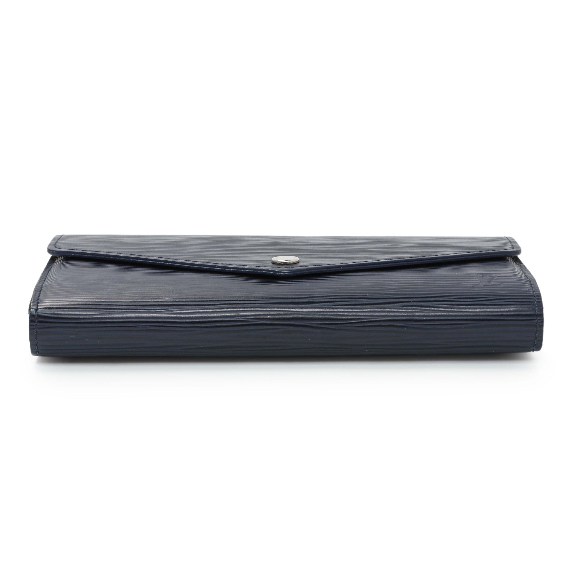 Exclusive Louis Vuitton Blue Epi Sarah Wallet — Back View