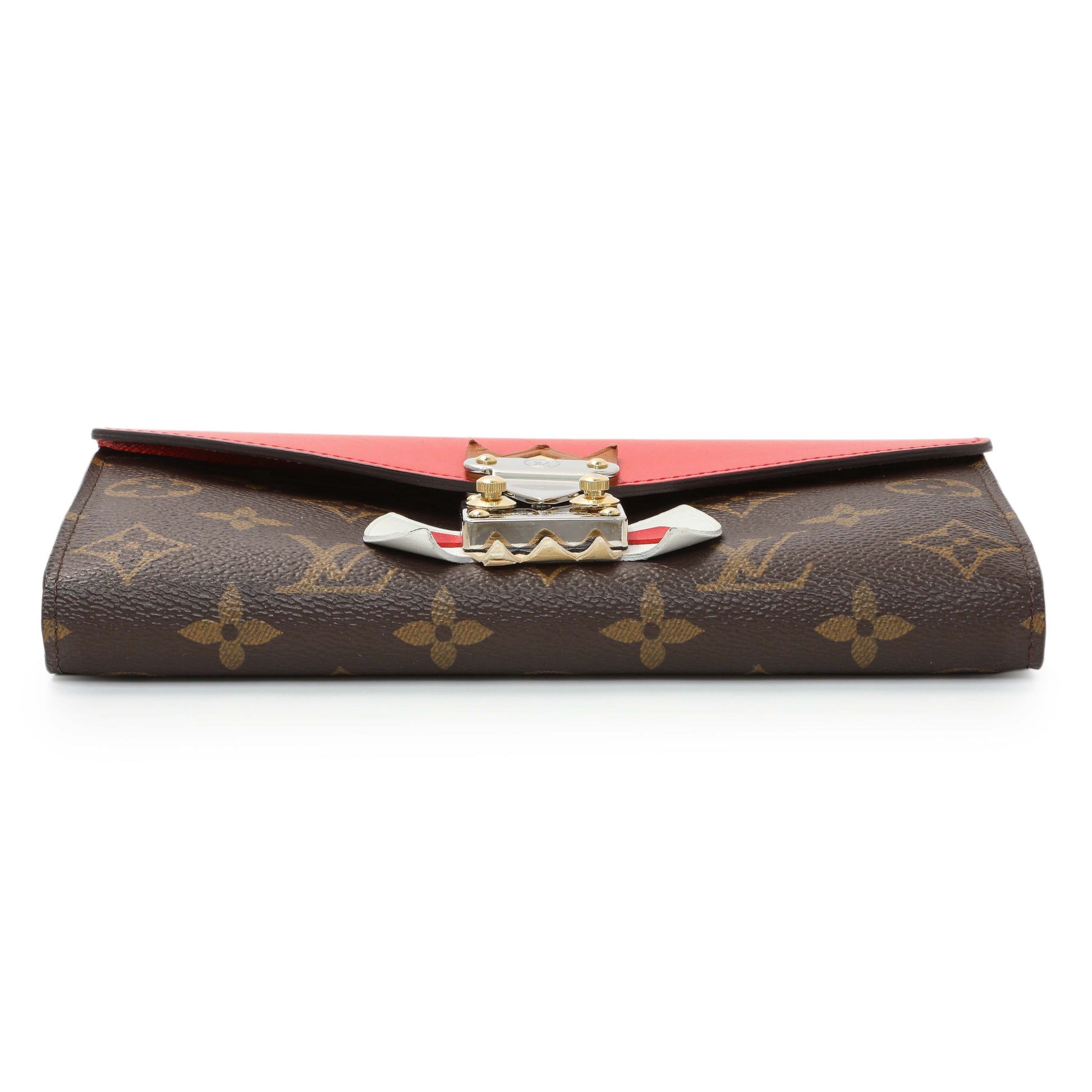 Exclusive Louis Vuitton Monogram Tribal Mask Sarah Wallet — Back View