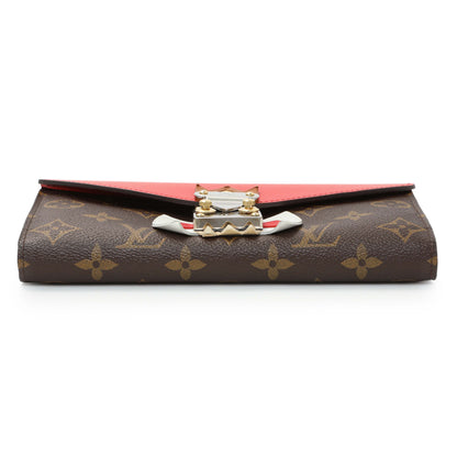 Exclusive Louis Vuitton Monogram Tribal Mask Sarah Wallet — Back View