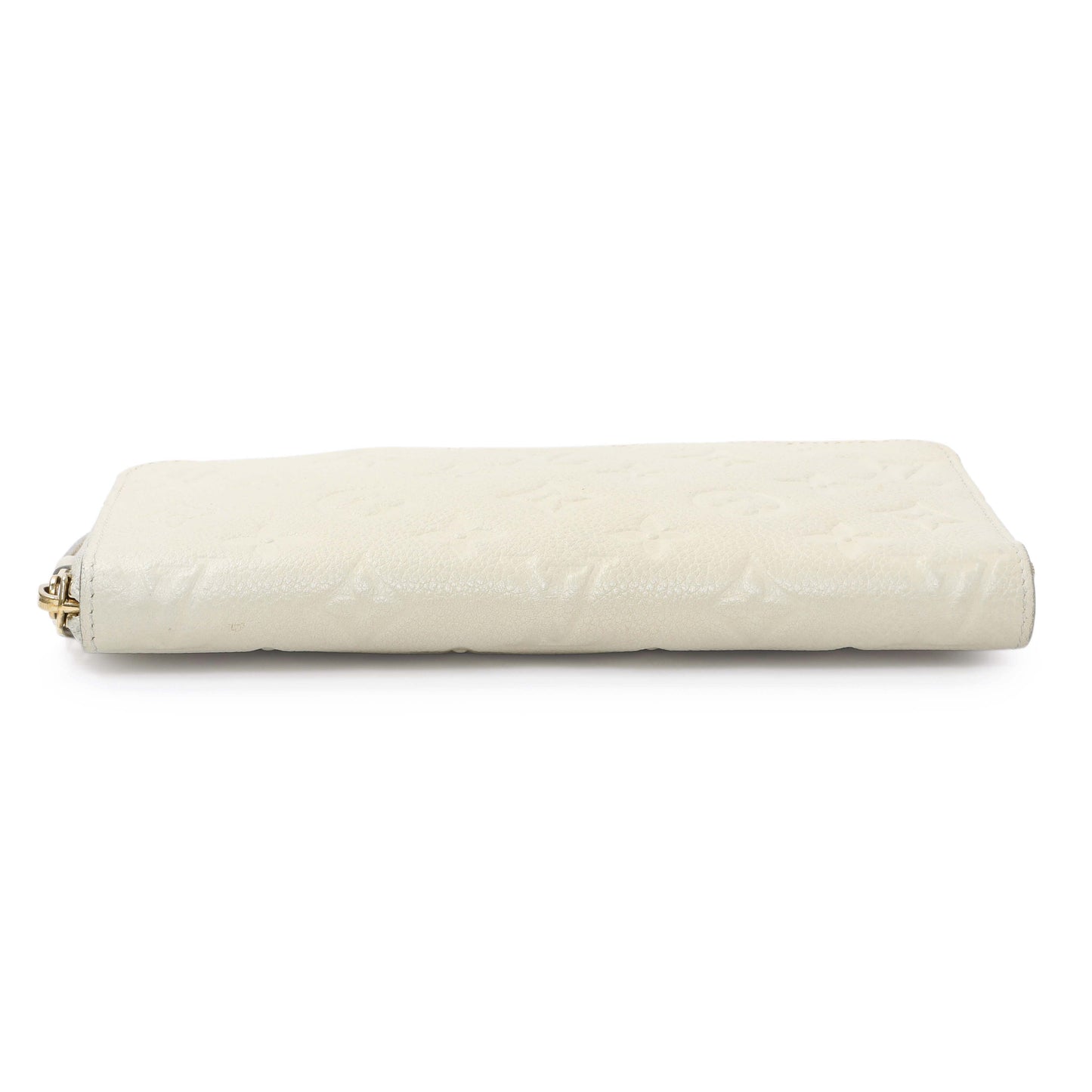 Exclusive Louis Vuitton White Empreinte Zippy Organizer — Back View