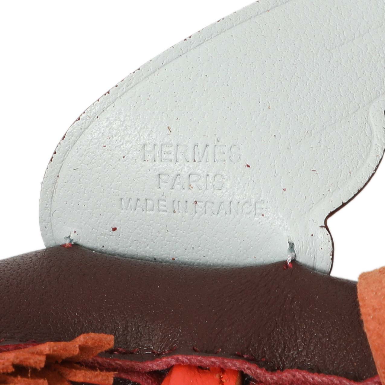 Exclusive Hermes Milo Lambskin Grigri Rodeo Pegase Horse Bag Charm PM — Back View