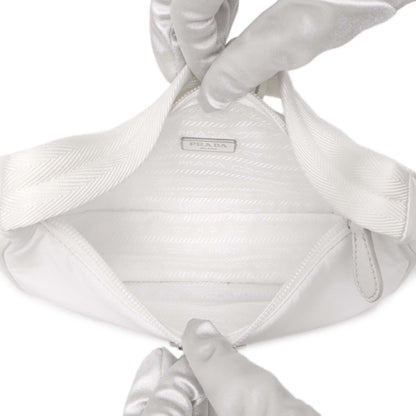Exclusive Prada Bianco Re-Nylon Mini Re-Edition 2000 — Top View