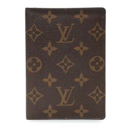 Exclusive Louis Vuitton Monogram Passport Cover — Front View