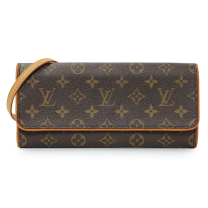 Exclusive Louis Vuitton Monogram Pochette Twin GM — Front View