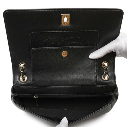 Exclusive Chanel Black Sheepskin Medium Vintage Mademoiselle Flap — Alternate View 8