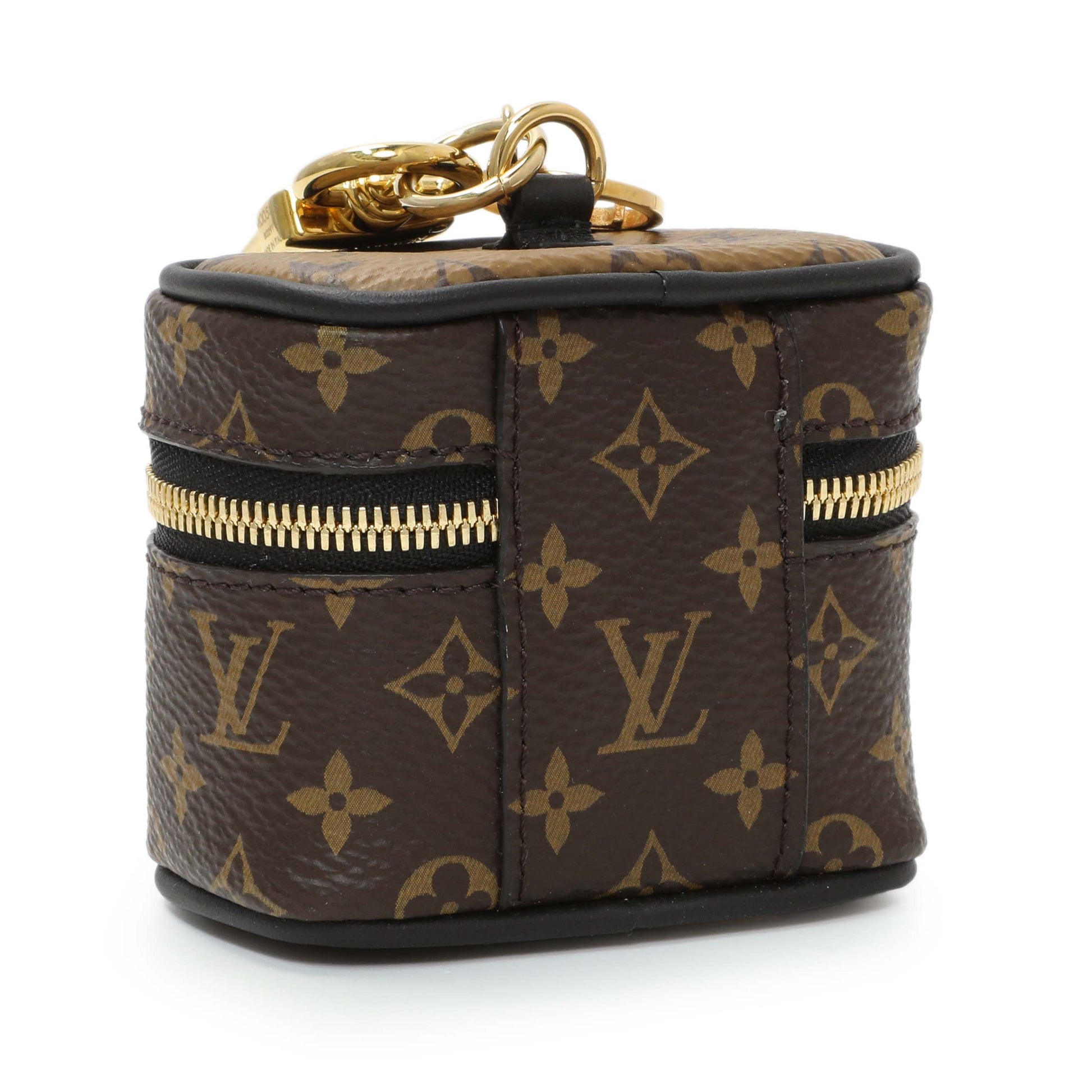 Exclusive Louis Vuitton Reverse Monogram Vanity Bag Charm — Side View