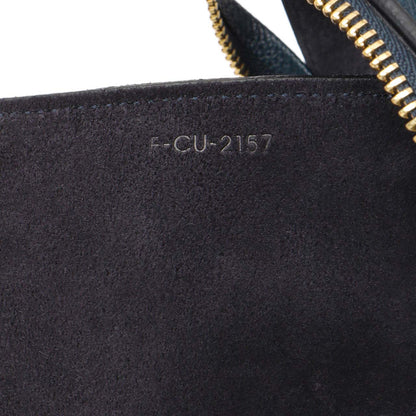 Exclusive Celine Blue Grained Calfskin Mini Belt Bag — Alternate View 11