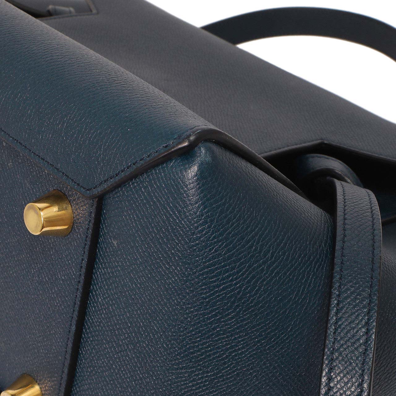 Exclusive Celine Blue Grained Calfskin Mini Belt Bag — Alternate View 7