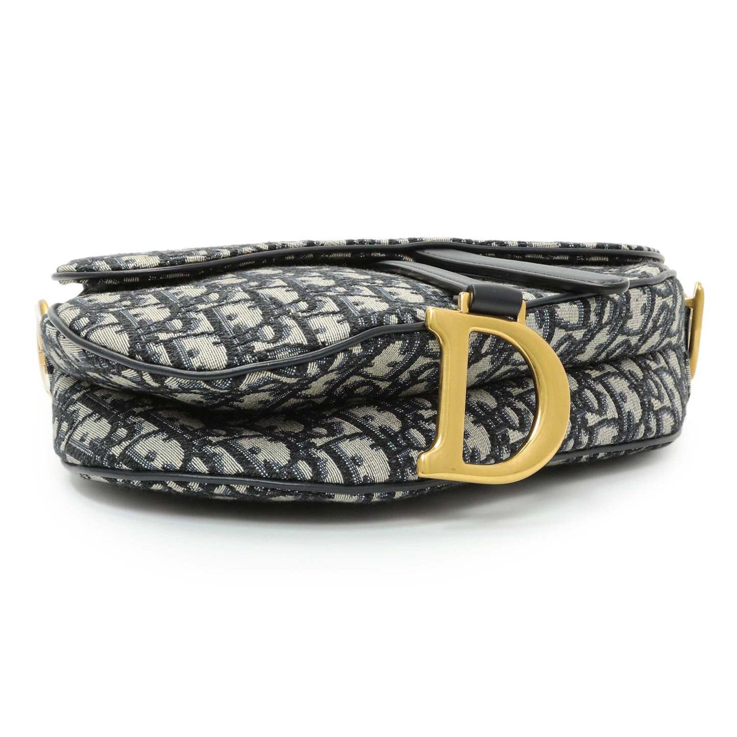 Exclusive Christian Dior Oblique Saddle Bag — Back View