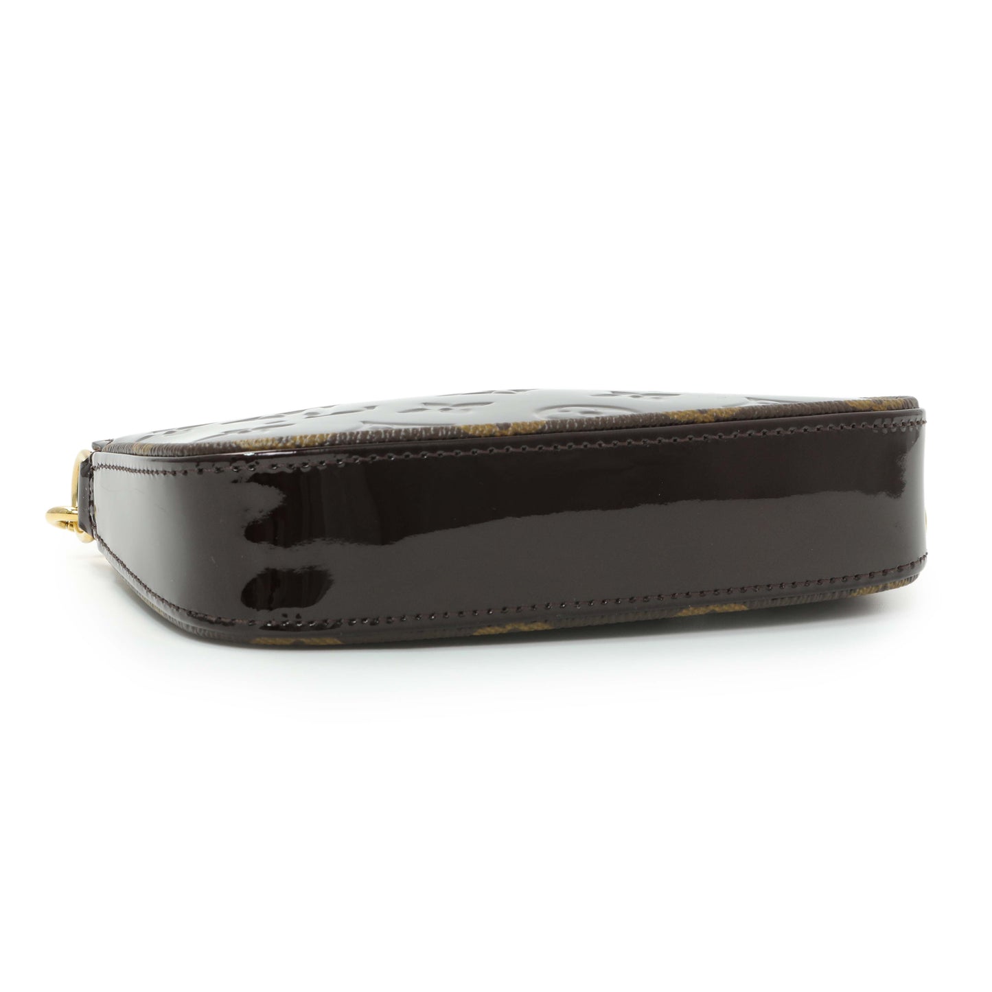 Exclusive Louis Vuitton Amarante Vernis Monogram Mini Pochette Accessories — Back View