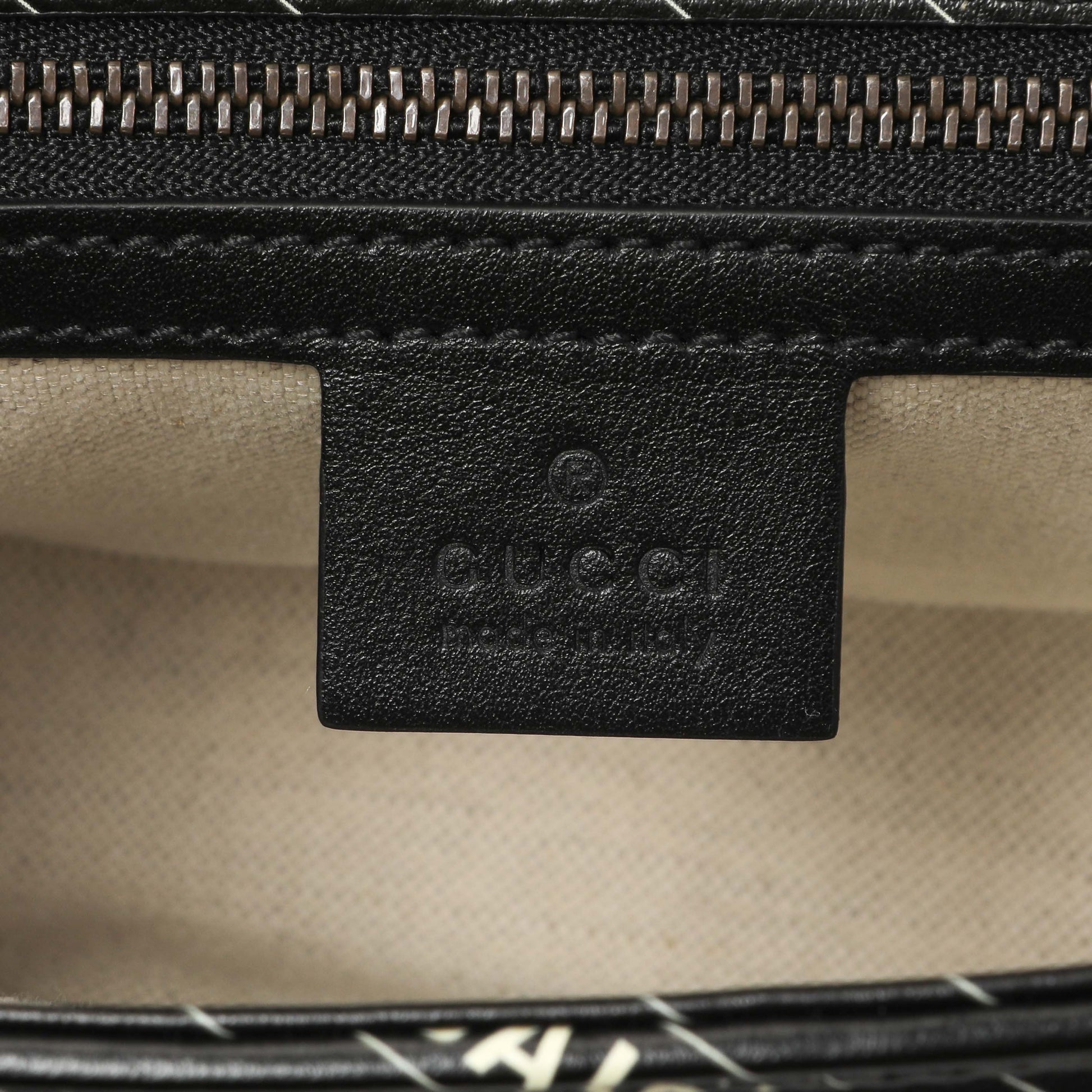 Exclusive Gucci X Balenciaga Calfskin Matelasse Logo Print Small GG Marmont Shoulder Bag — Lifestyle View