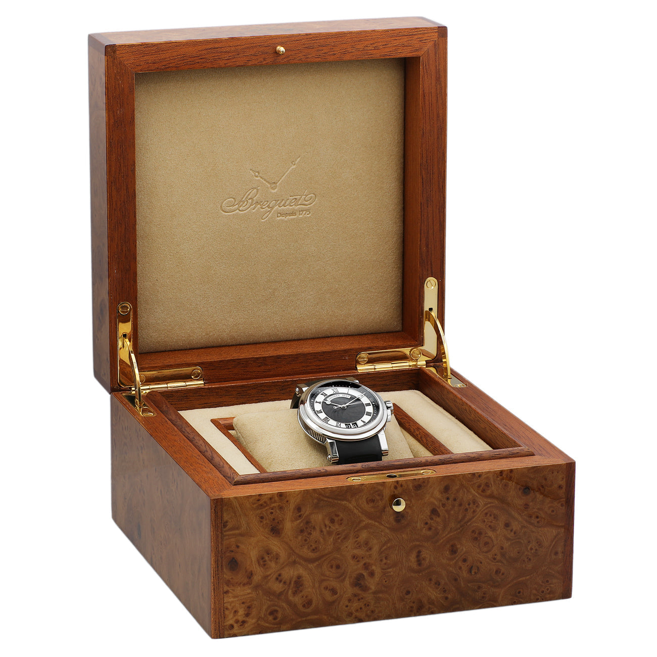 Exclusive Breguet Stainless Steel Marine Big Date 5817ST — Lifestyle View