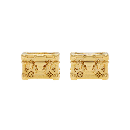Exclusive Louis Vuitton Petite Malle Earrings — Front View