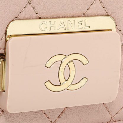 Exclusive Chanel Pink Quilted Sheepskin Mini Beauty Lock Flap — Alternate View 10
