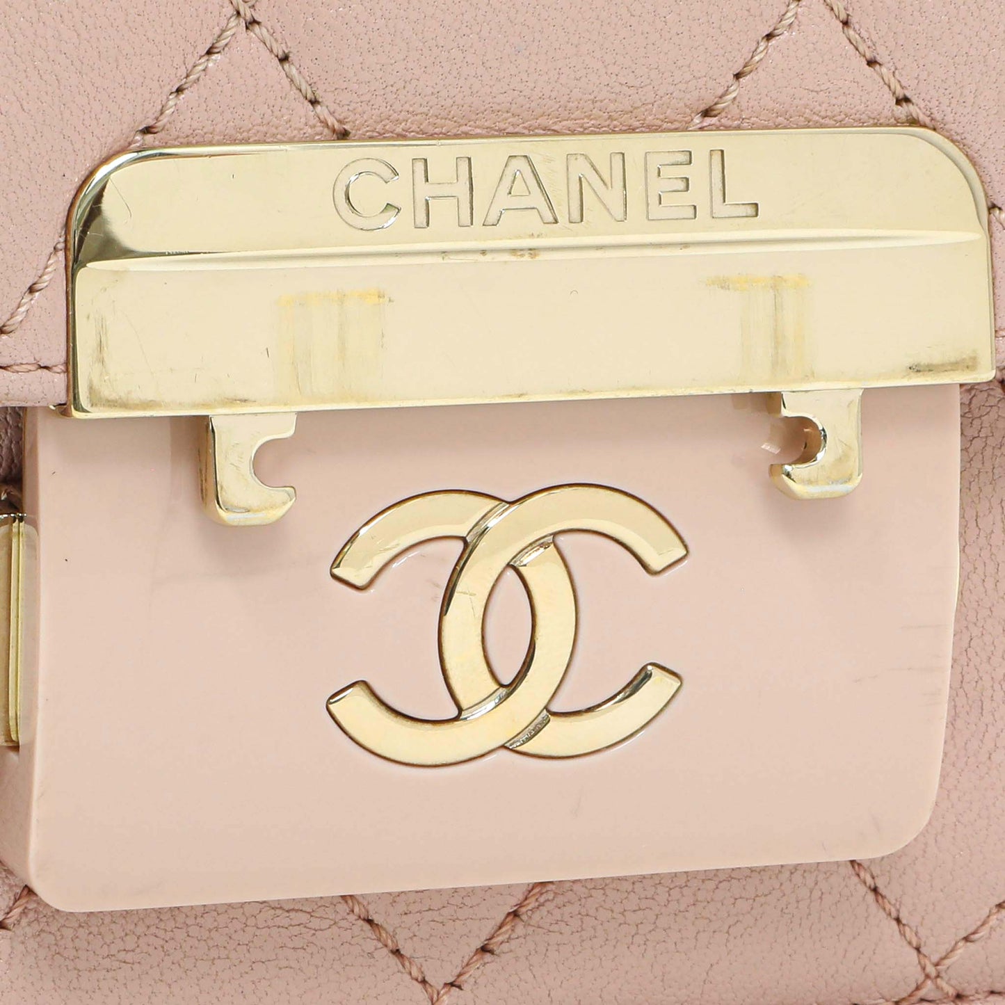 Exclusive Chanel Pink Quilted Sheepskin Mini Beauty Lock Flap — Alternate View 11