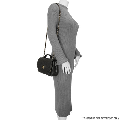 Exclusive Chanel Black Caviar Medium Business Affinity Flap — Alternate View 7