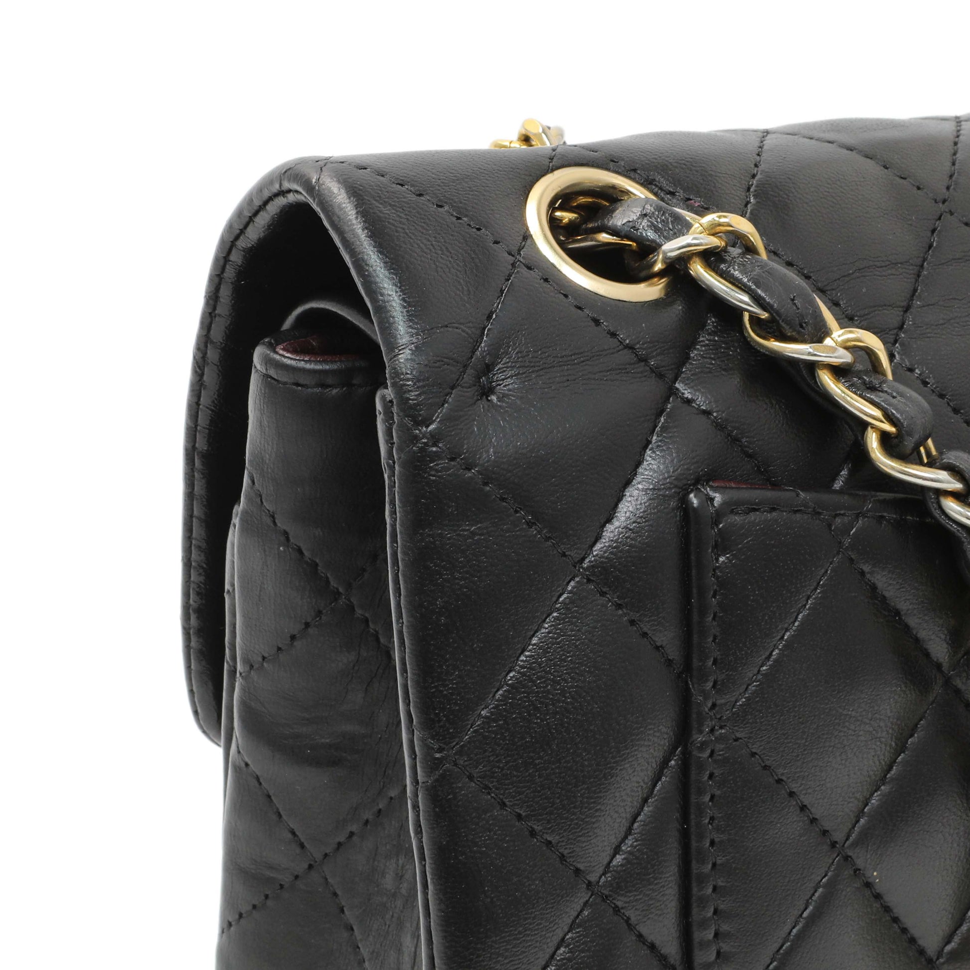 Exclusive Chanel Black Quilted Lambskin Small Double Flap — Alternate View 12