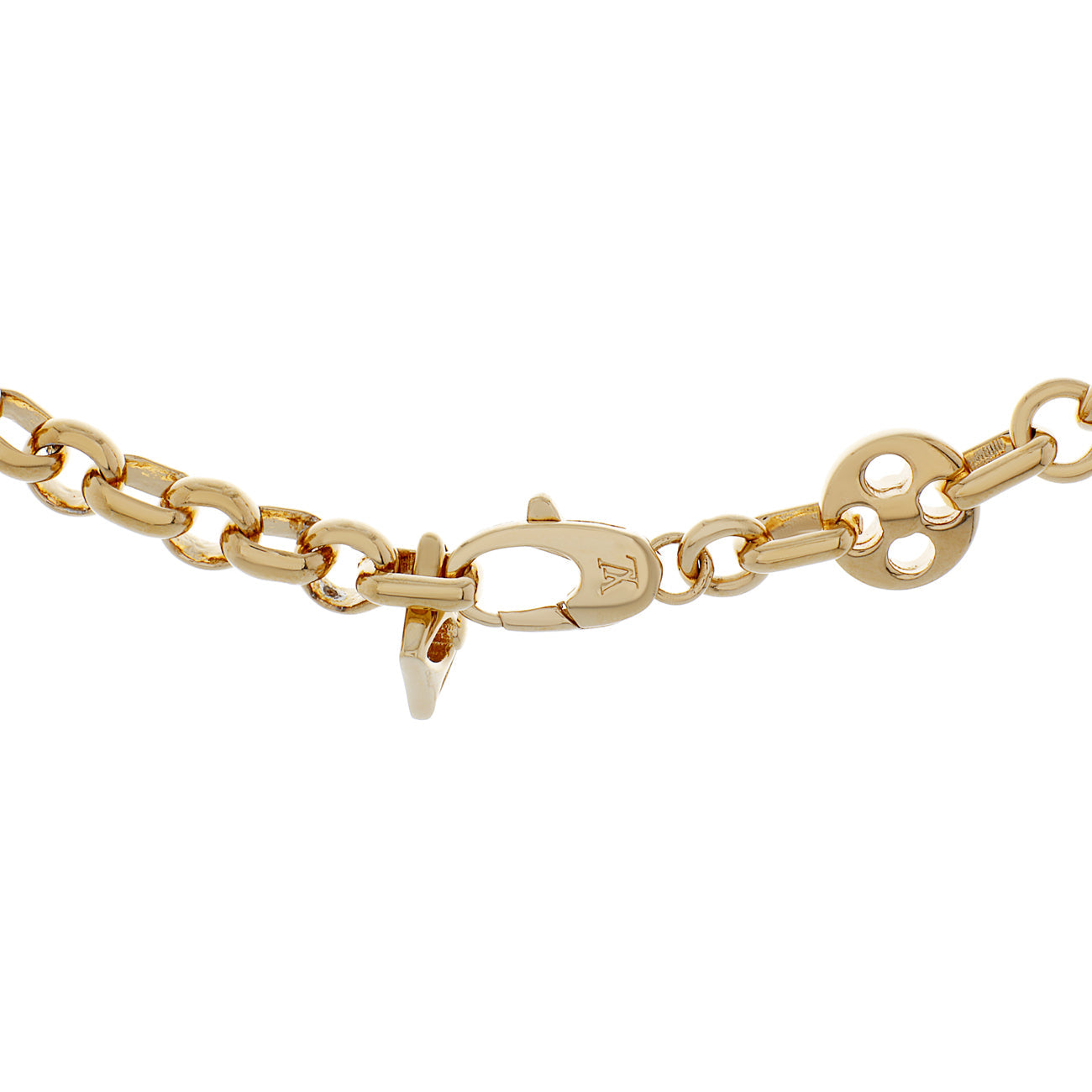 Exclusive Louis Vuitton Crazy In Lock Necklace — Side View