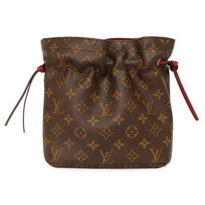 Exclusive Louis Vuitton Monogram Fuchsia Noe Pouch — Front View