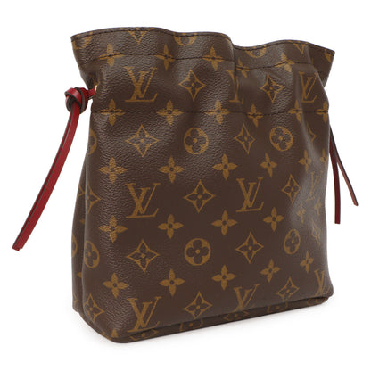 Exclusive Louis Vuitton Monogram Fuchsia Noe Pouch — Side View
