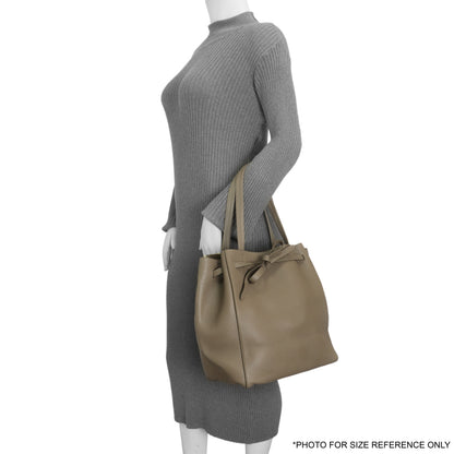 Exclusive Celine Taupe Soft Grained Calfskin Small Belt Cabas Phantom — Alternate View 7
