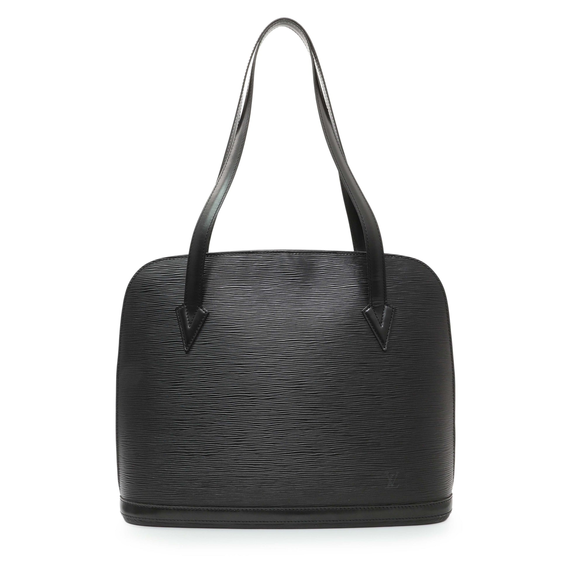 Exclusive Louis Vuitton Black Epi Lussac — Front View