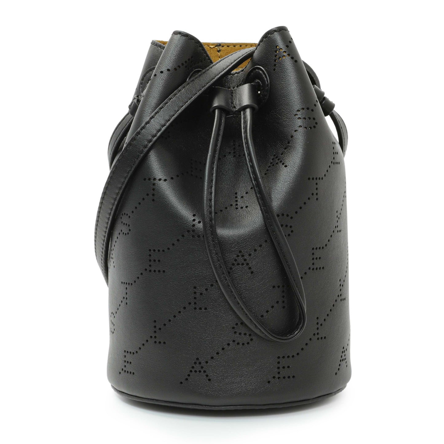 Exclusive Stella McCartney Perforated Eco Alter Nappa Mini Bucket Bag — Front View