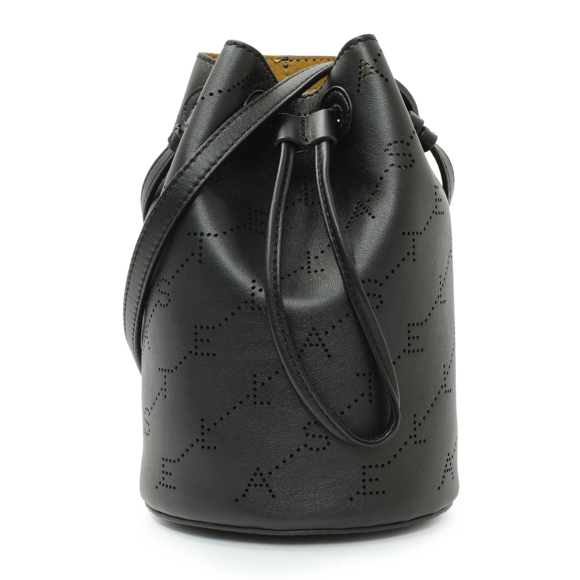 Exclusive Stella McCartney Perforated Eco Alter Nappa Mini Bucket Bag — Front View