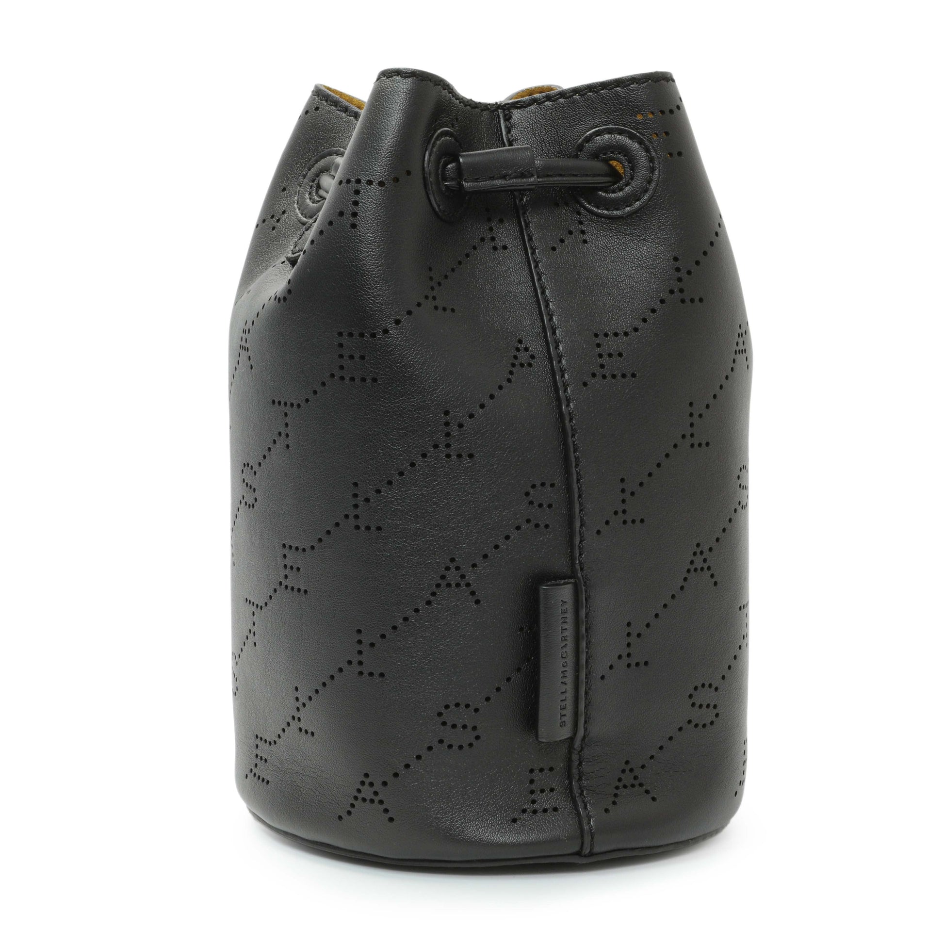 Exclusive Stella McCartney Perforated Eco Alter Nappa Mini Bucket Bag — Back View