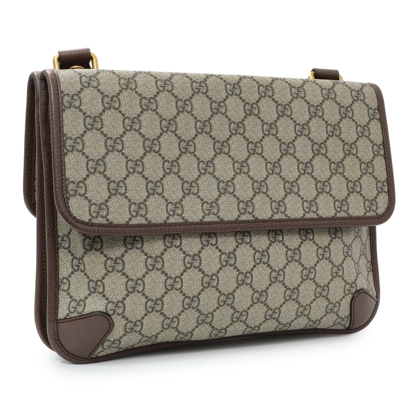 Exclusive Gucci GG Supreme Monogram Web Neo Vintage Messenger Bag — Side View