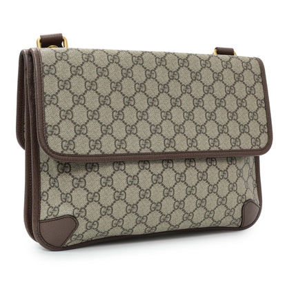 Exclusive Gucci GG Supreme Monogram Web Neo Vintage Messenger Bag — Side View