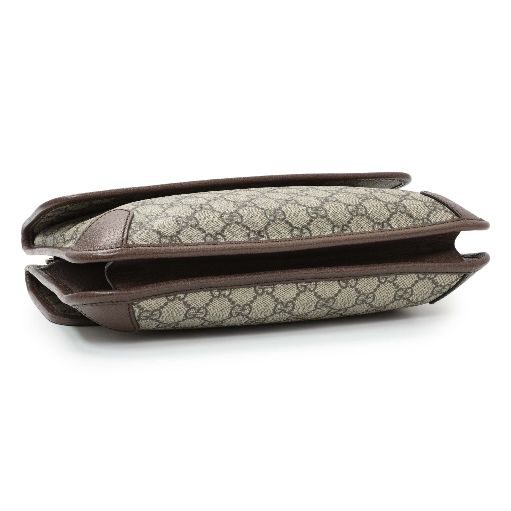 Exclusive Gucci GG Supreme Monogram Web Neo Vintage Messenger Bag — Back View