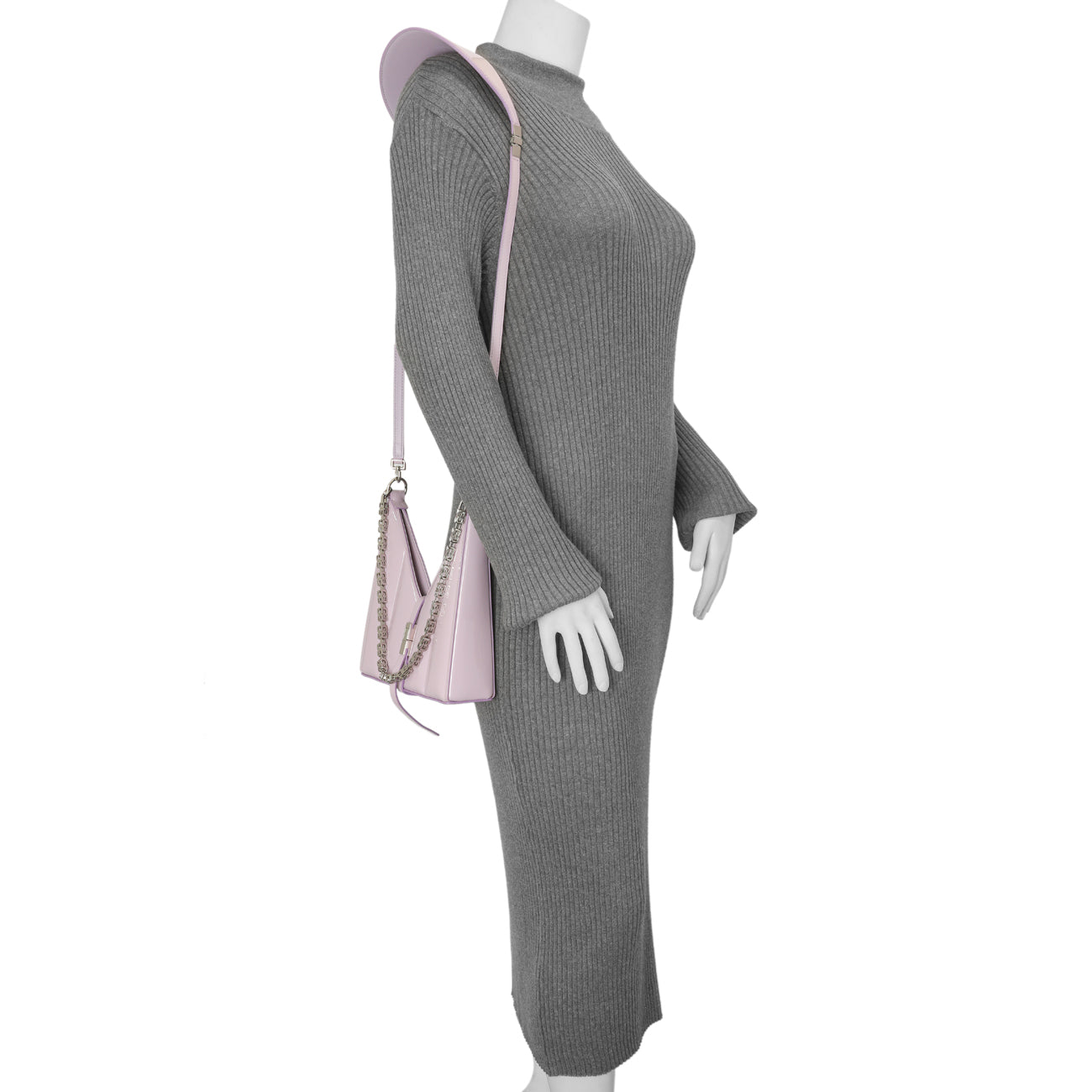 Exclusive Givenchy Lilac Padded Patent Small Cut Out Shoulder Bag — Alternate View 7