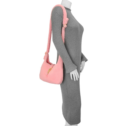 Exclusive Gucci Lotus Pink Shearling Small Jackie 1961 Shoulder Bag — Alternate View 8