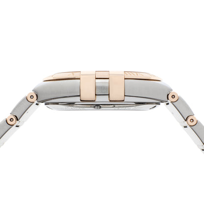 Exclusive Omega Stainless Steel 18K Rose Gold Constellation 123.20.38.21.06.001 — Back View