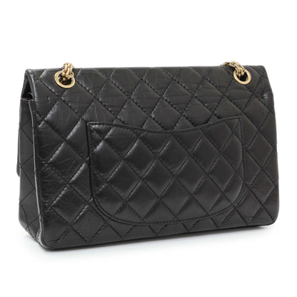 Exclusive Chanel Black Quilted Aged Calfskin 2.55 Reissue 226 Flap — Side View