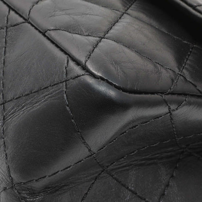 Exclusive Chanel Black Quilted Aged Calfskin 2.55 Reissue 226 Flap — Detail View