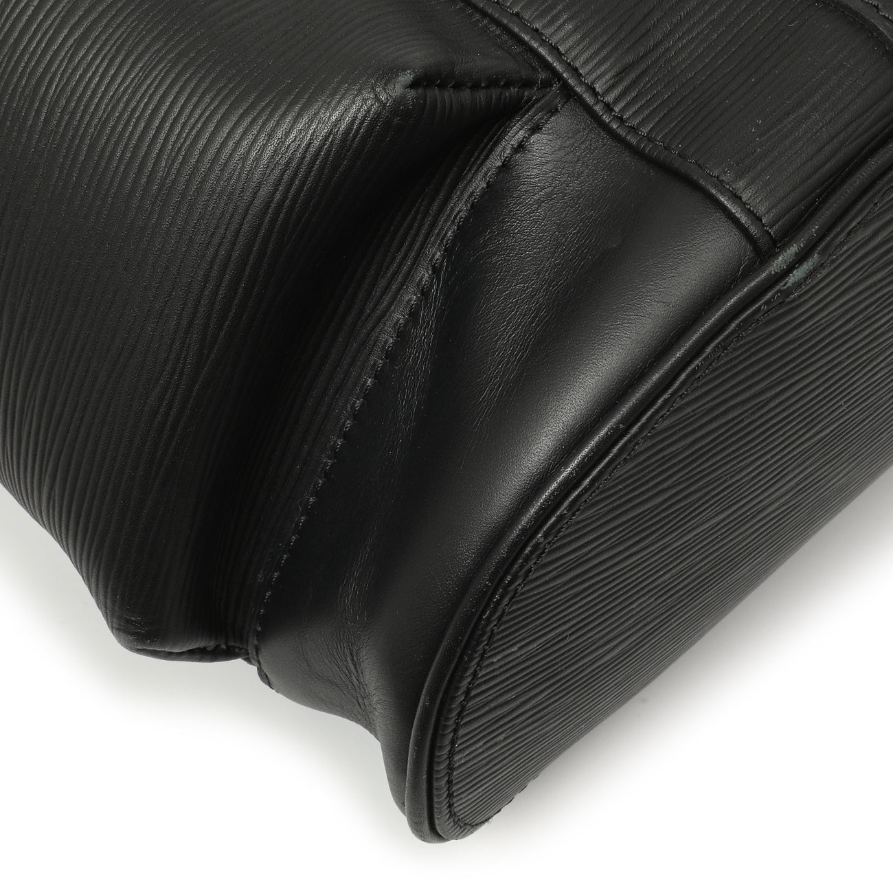 Exclusive Louis Vuitton Black Epi Christopher Backpack PM — Detail View