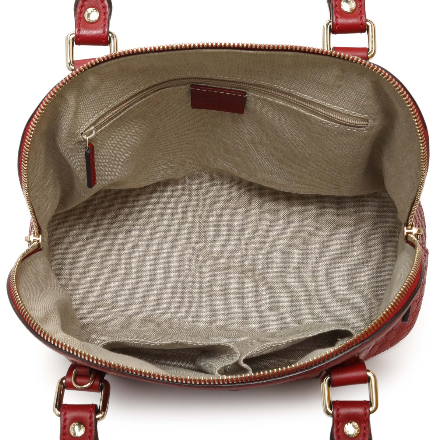 Exclusive Gucci Burgundy Soft Microguccissima Medium Dome Bag — Alternate View 8
