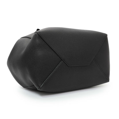 Exclusive Celine Black Soft Grained Calfskin Medium Belt Cabas Phantom — Back View