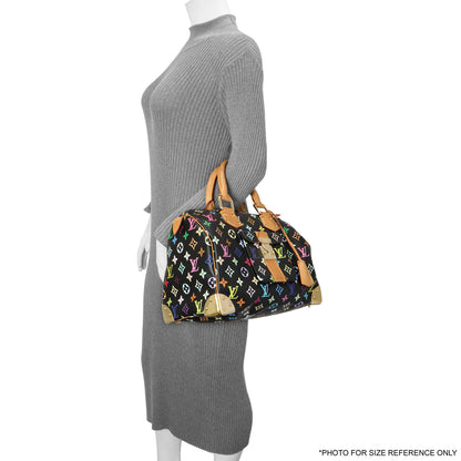 Exclusive Louis Vuitton Black Monogram Multicolor Speedy 30 — Alternate View 12
