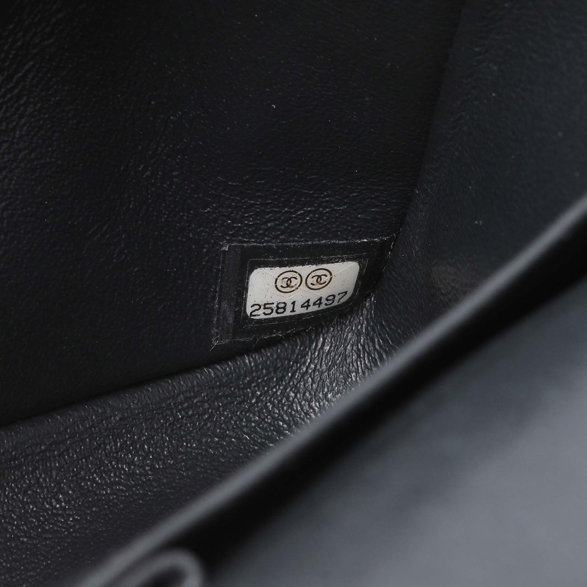Exclusive Chanel Dark Grey Caviar Medium Classic Double Flap — Alternate View 10