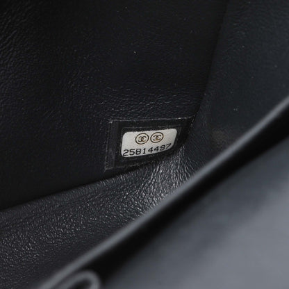 Exclusive Chanel Dark Grey Caviar Medium Classic Double Flap — Alternate View 10