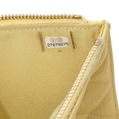 Exclusive Chanel Yellow Iridescent Caviar Classic Phone Pouch — Alternate View 10