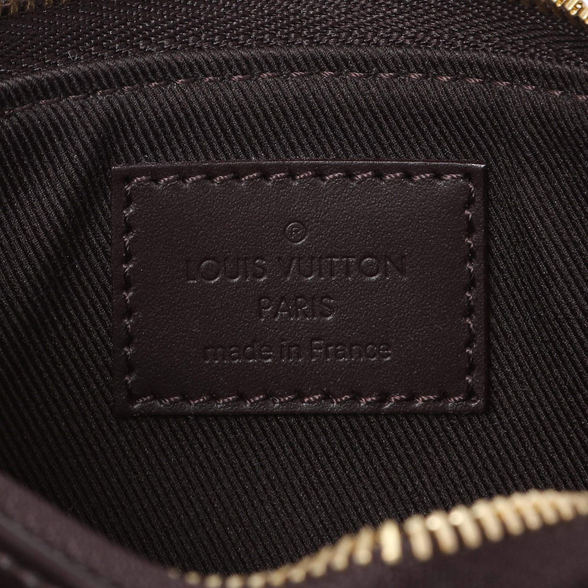 Exclusive Louis Vuitton Amarante Vernis Monogram Mini Pochette Accessories — Detail View