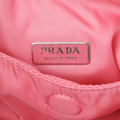 Exclusive Prada Pink Re-Nylon Mini Padded Soft Tote — Detail View