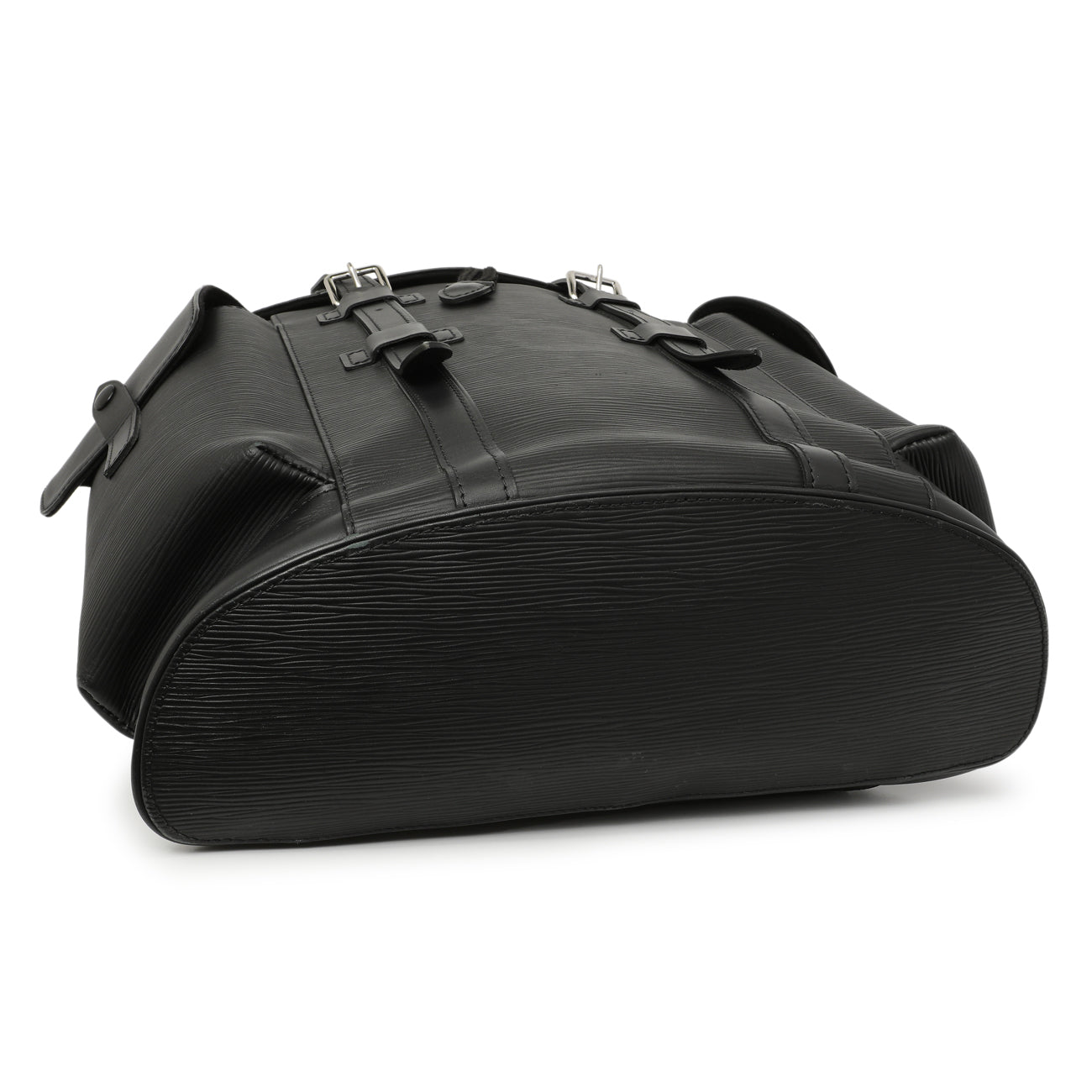 Exclusive Louis Vuitton Black Epi Christopher Backpack PM — Back View
